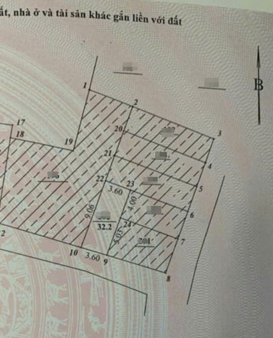 Đại Cát – Liên Mạc – phân lô ô tô chạy vòng quanh.